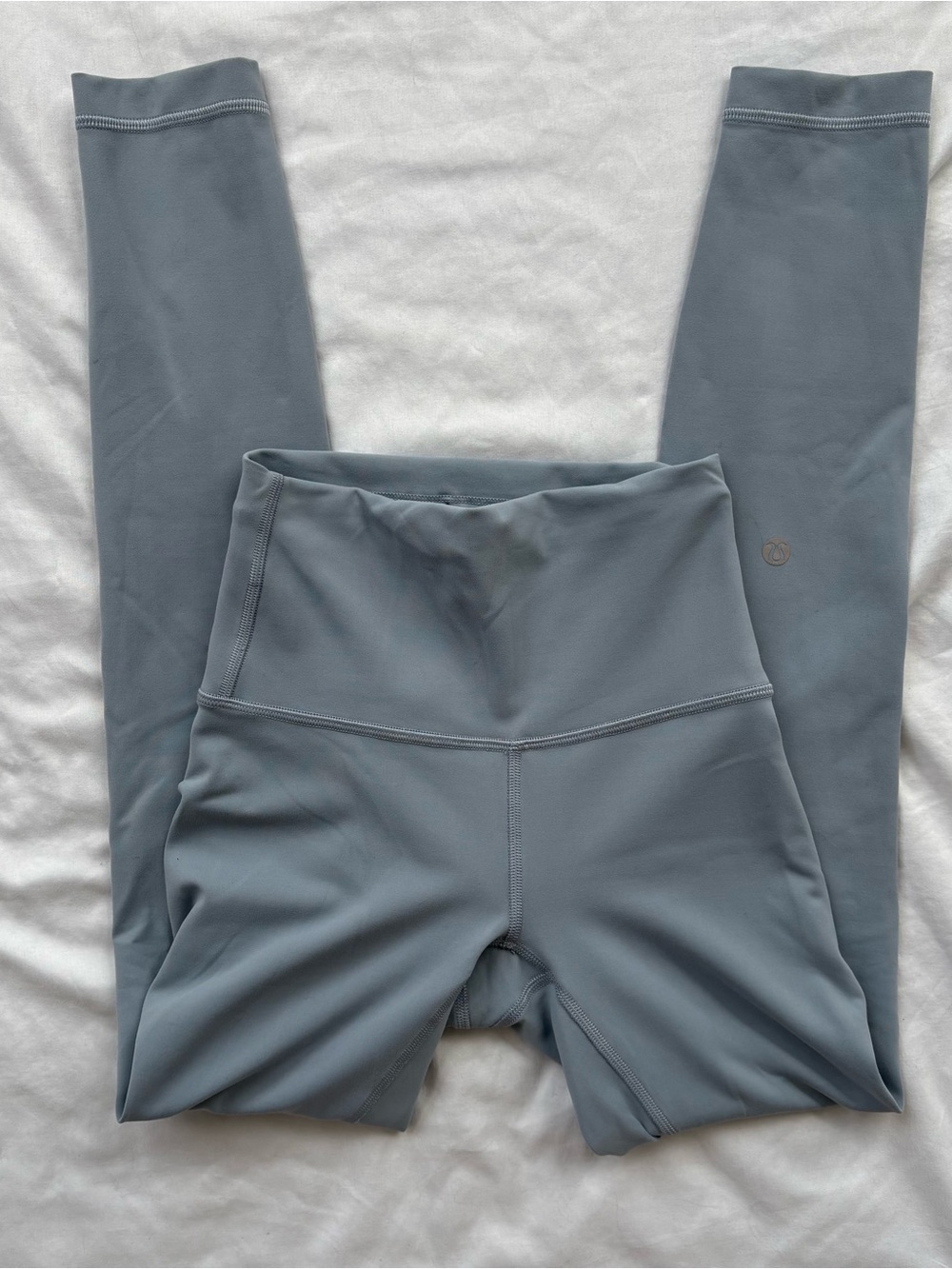 Lululemon Wunder Train Leggings Size 0 Blue Gray High Rise 25”